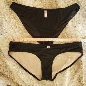 Black Bikini Bottoms: Victoria's Secret & Old Navy